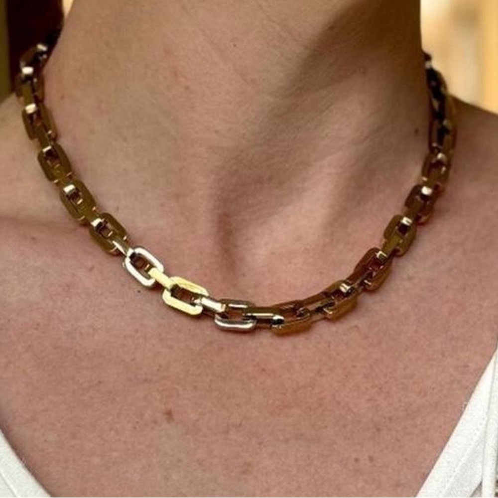 Eddie Borgo 12k Gold plated over Silver Chain Necklace